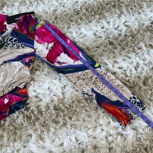 🆕 Blacky Dress Berlin Abstract Multicolored Long Sleeve Top - Picture 9 of 9